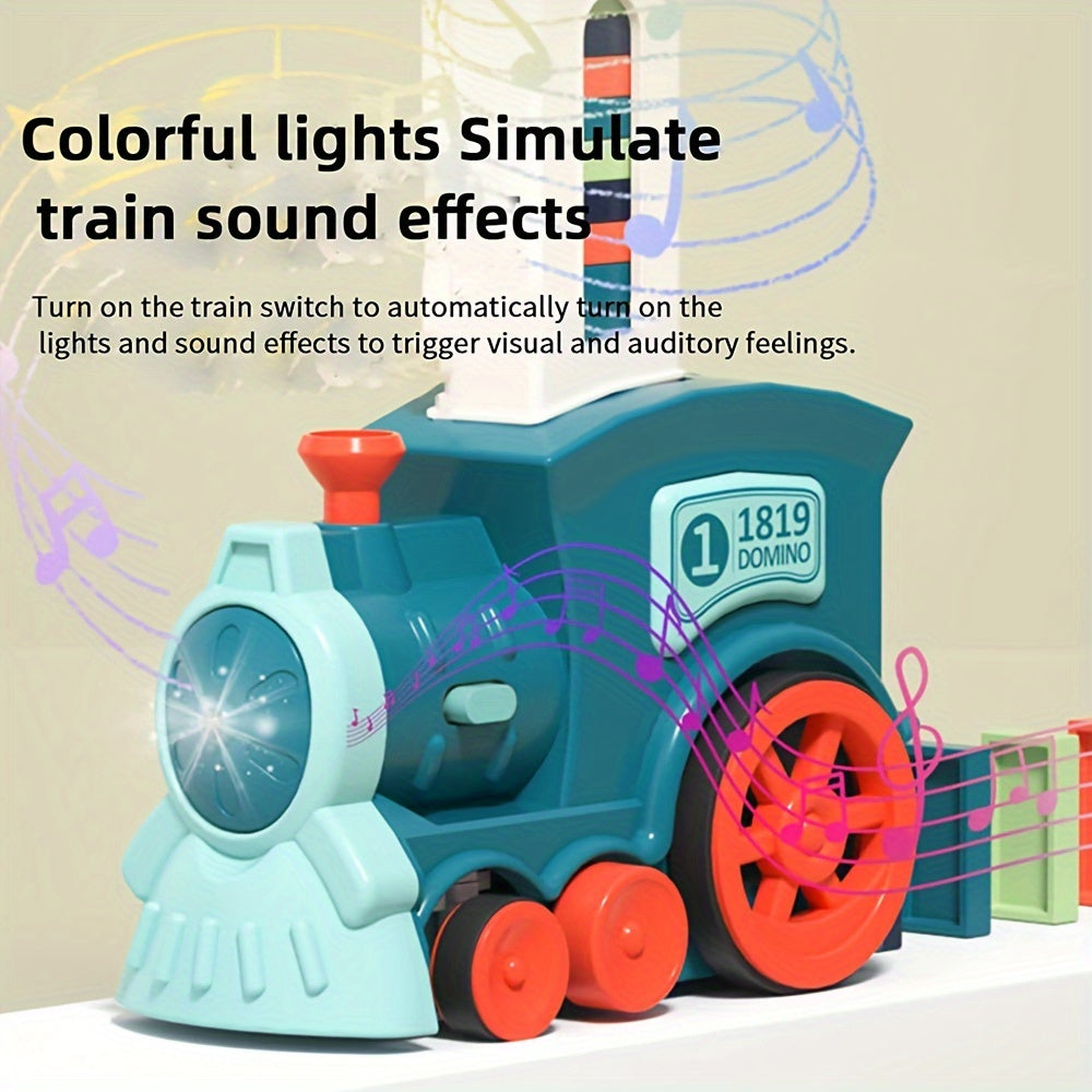 Fun and Educational Domino Rally Electric Train Set for Kids