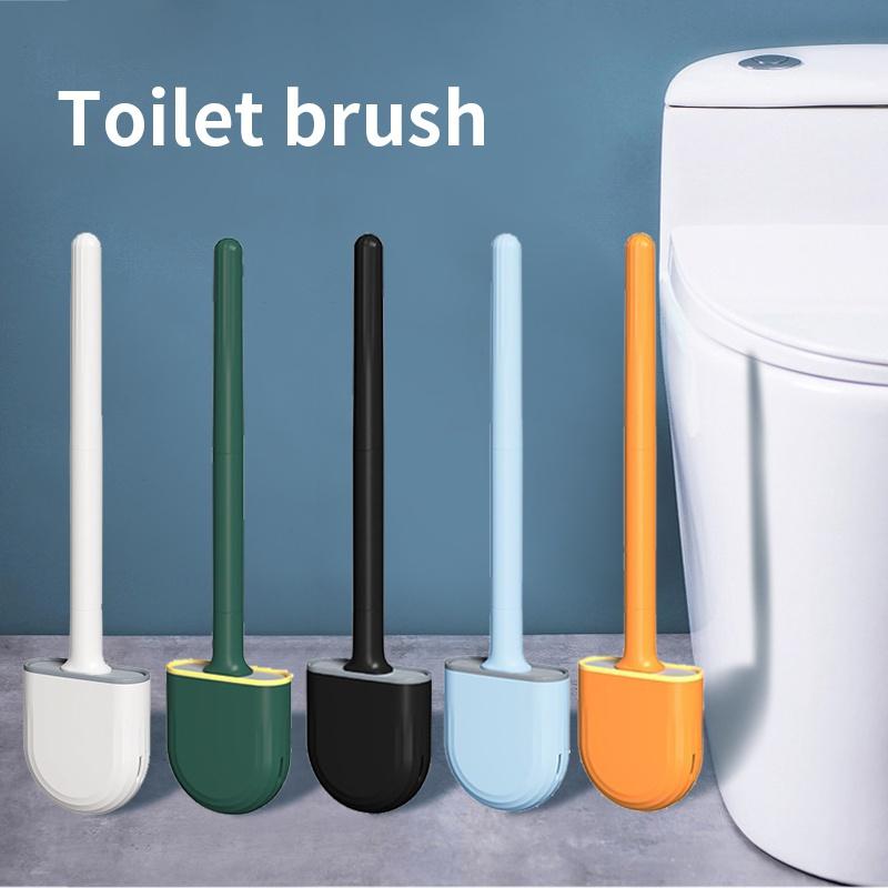 Detachable Soft Rubber Toilet Brush With No Dead Angle Cleaning