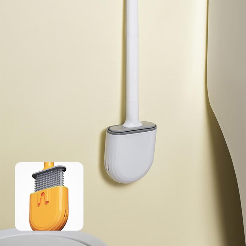 Detachable Soft Rubber Toilet Brush With No Dead Angle Cleaning