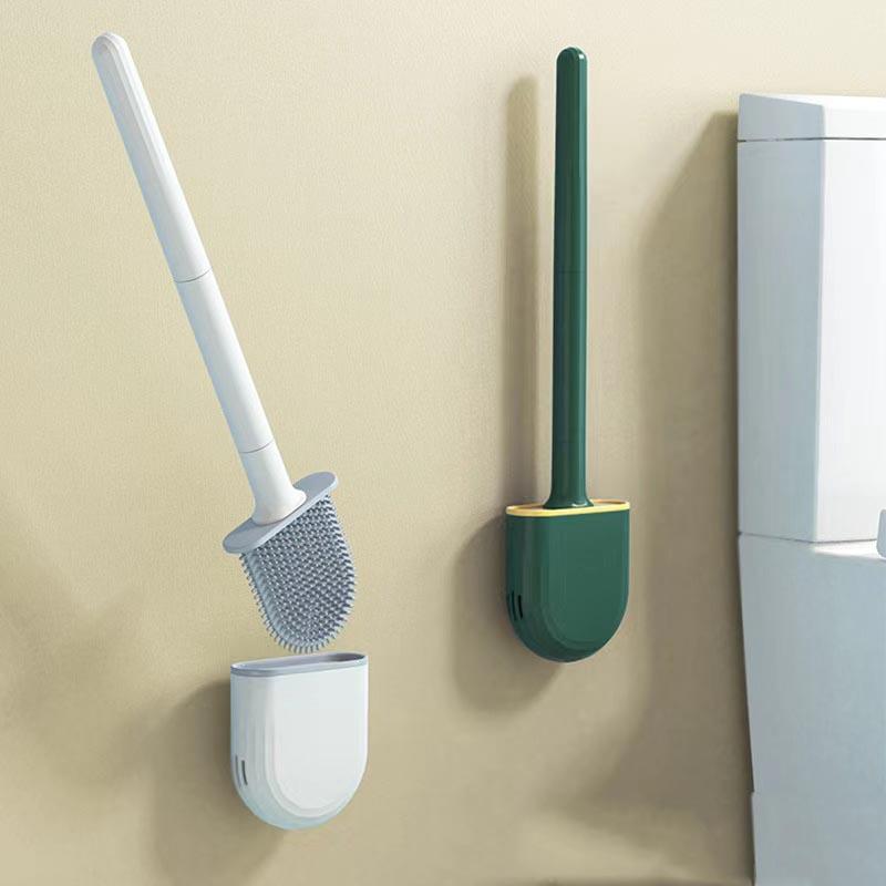 Detachable Soft Rubber Toilet Brush With No Dead Angle Cleaning