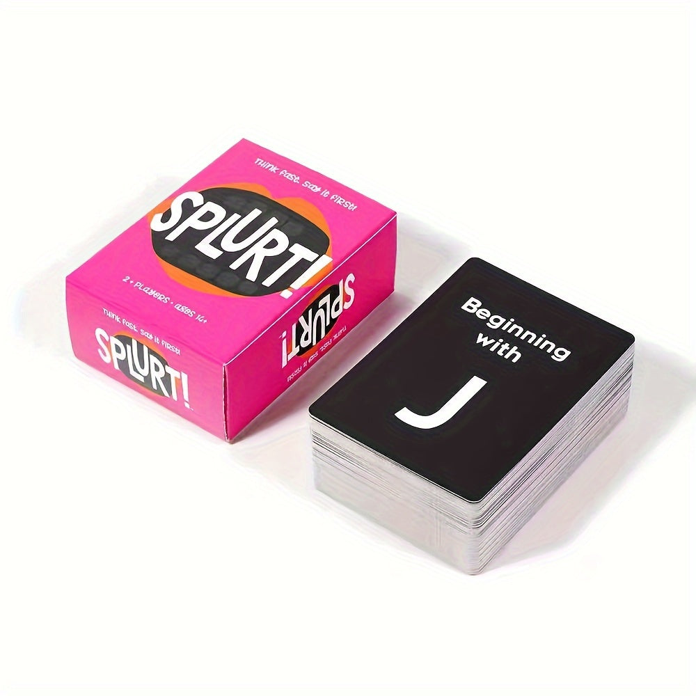 THINK Fast, Say It First! Splurt - Quick-Thinking Card Game