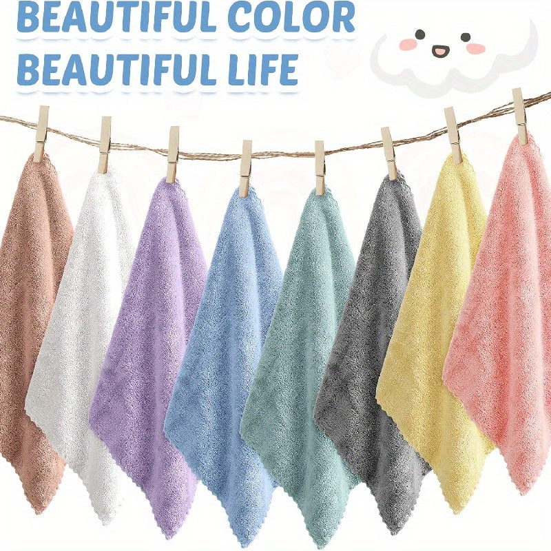 20pcs Solid Color Washcloth Sets