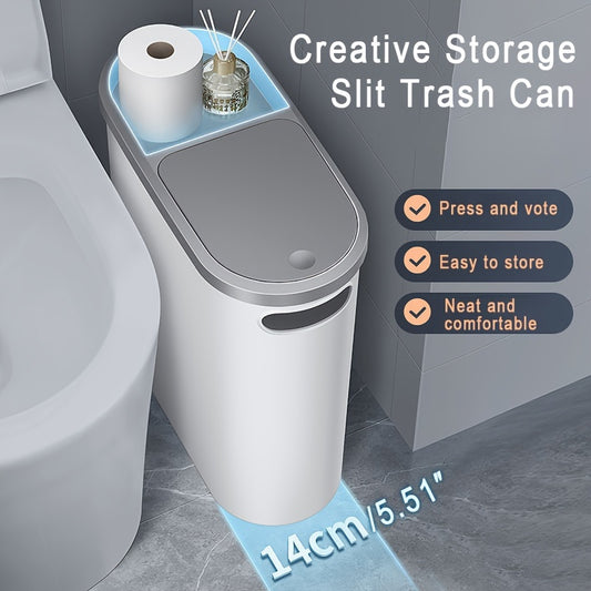 Creative Gap Waste Bin - 10L Bathroom Trash Can