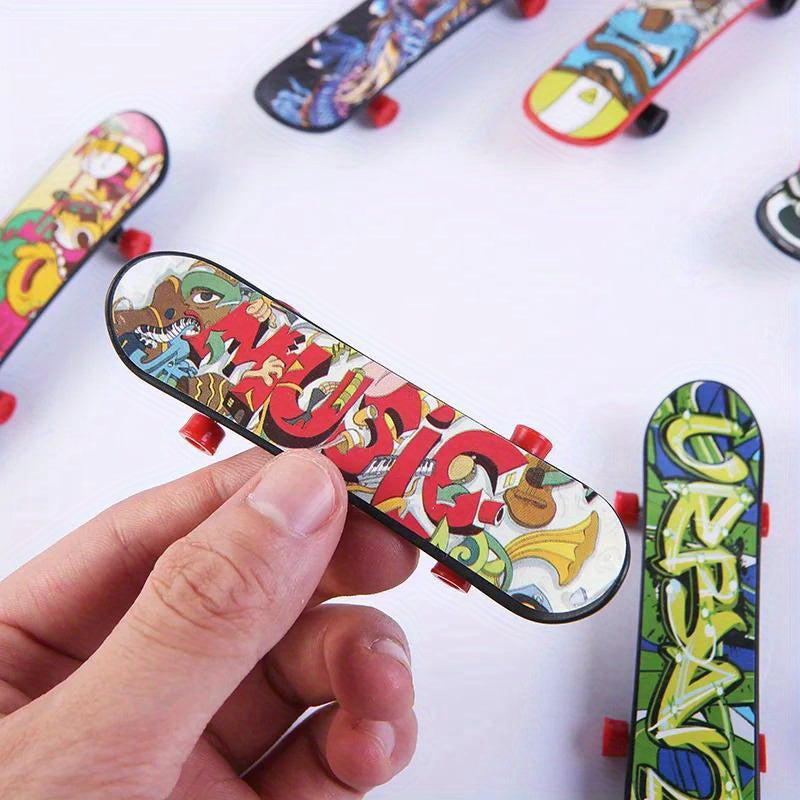 6 Pcs Mini Finger Skateboards