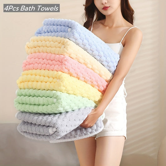 4-Pack Waffle Weave Bath Towels