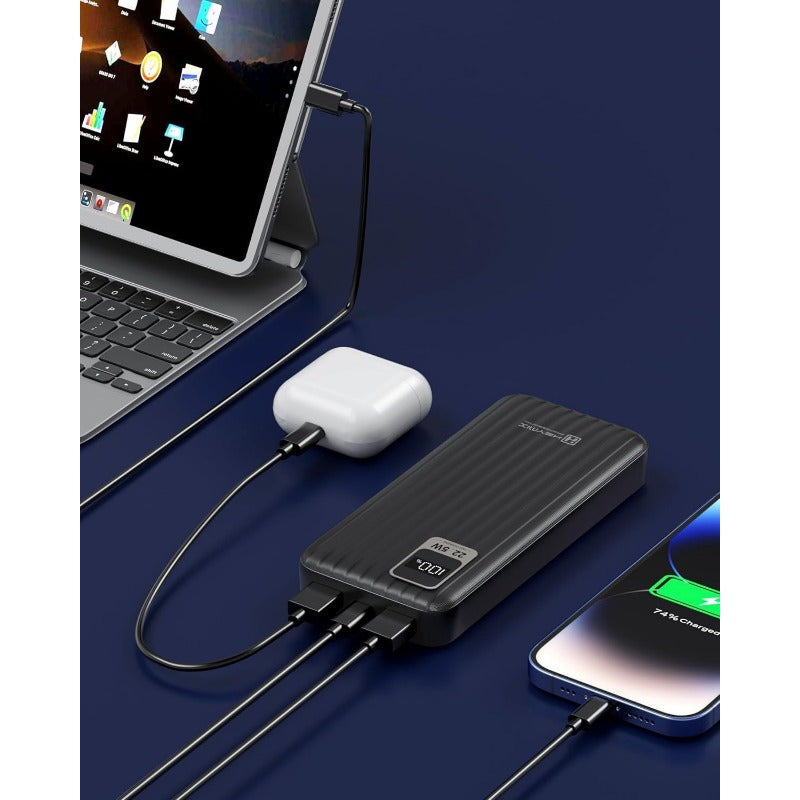 HEYMIX 20,000mAh Power Bank with USB-C Fast Charging