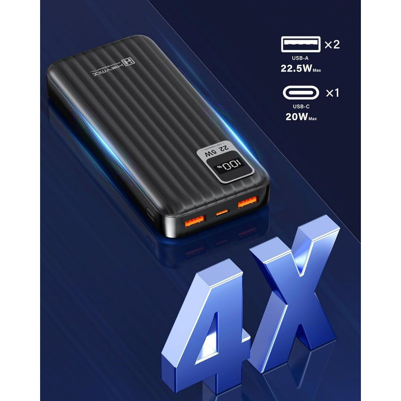 HEYMIX 20,000mAh Power Bank with USB-C Fast Charging