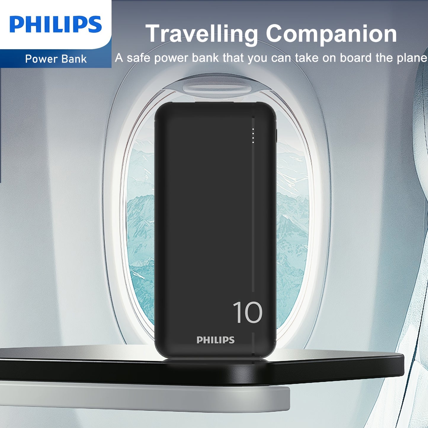 Philips 10000mAh Ultra Slim Power Bank 2.1A