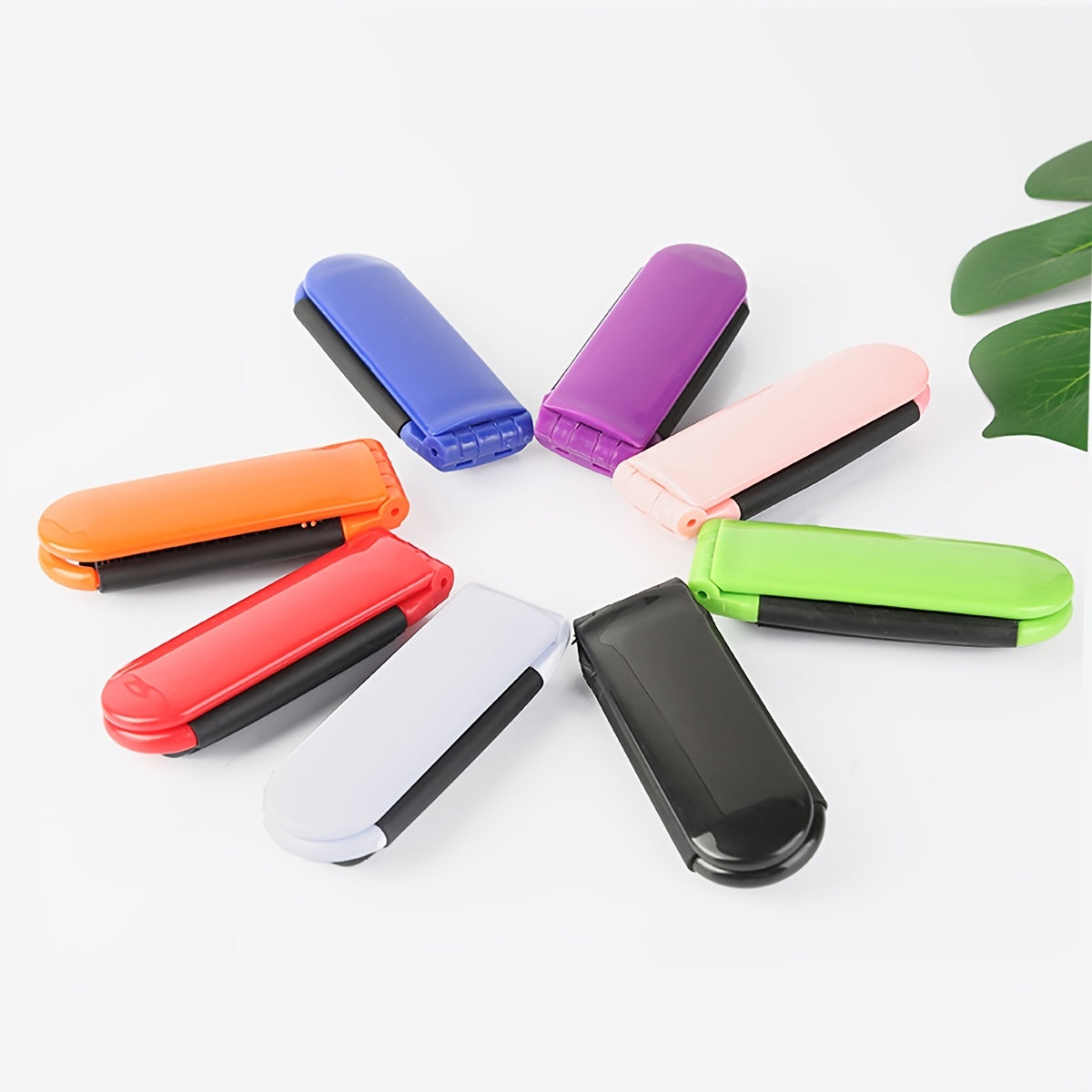 Portable Folding Hair Brush With Mirror