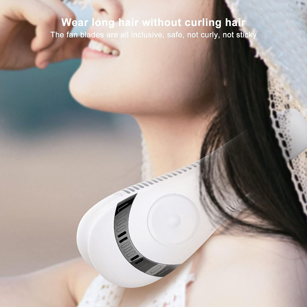 Bladeless Foldable Portable Quiet 360° Cool Mini Neck Fan - Rechargeable_5