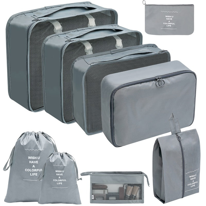 Travel Organizer Storage Bags Suitcase Packing Cubes Set_11