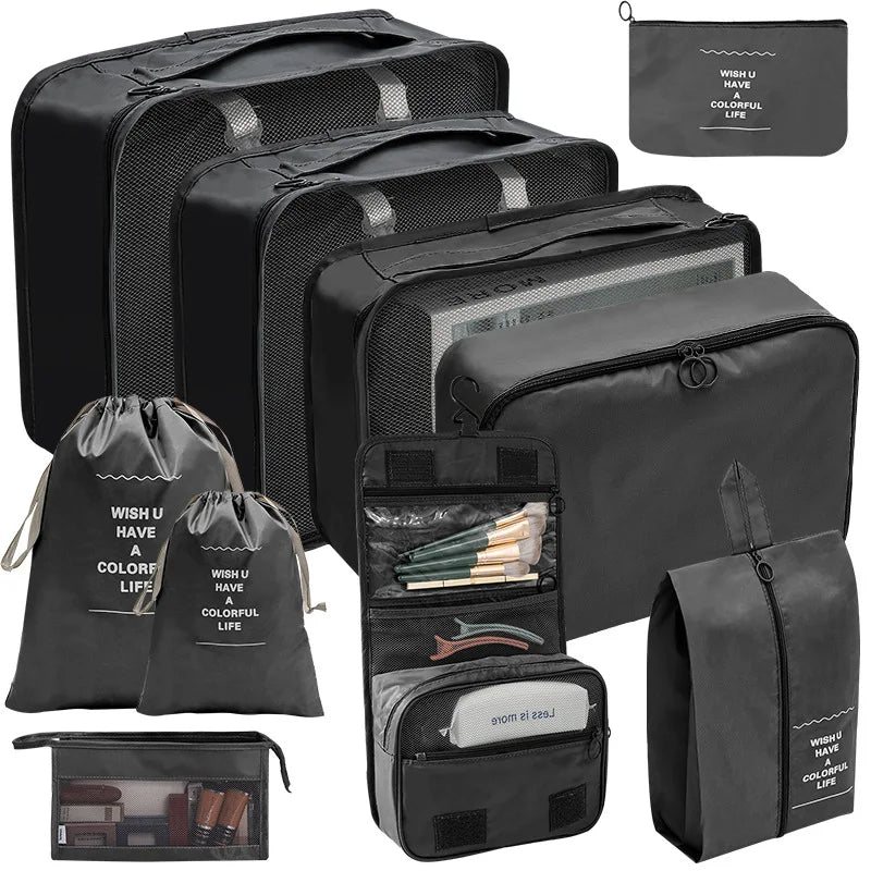 Travel Organizer Storage Bags Suitcase Packing Cubes Set_2