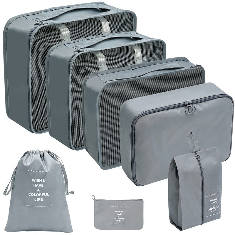 Travel Organizer Storage Bags Suitcase Packing Cubes Set_6