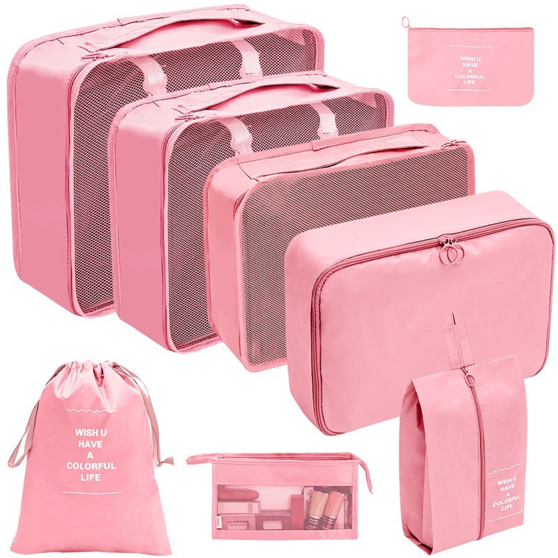 Travel Organizer Storage Bags Suitcase Packing Cubes Set_23