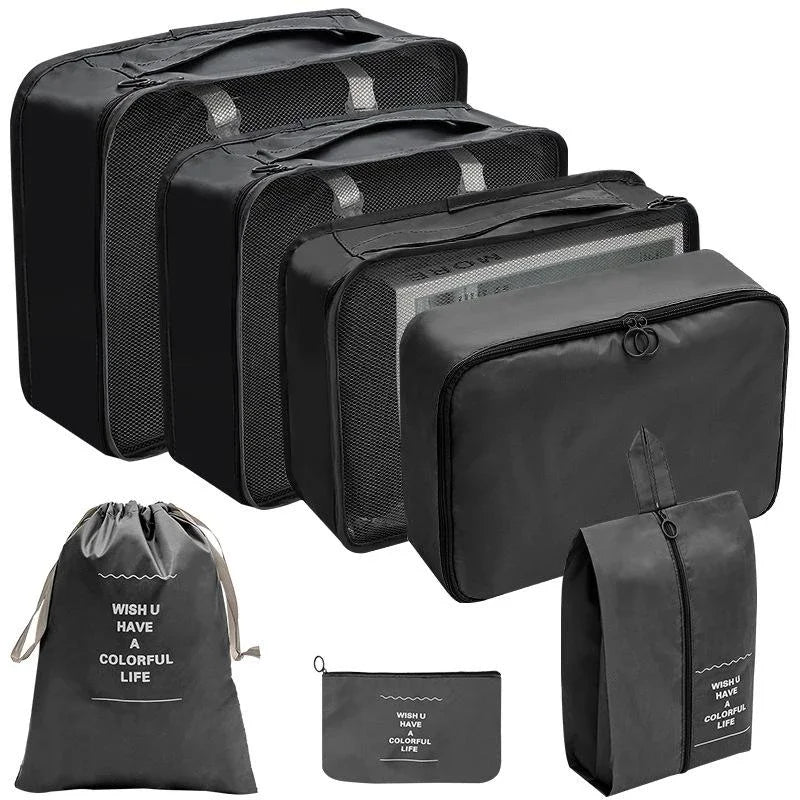 Travel Organizer Storage Bags Suitcase Packing Cubes Set_20