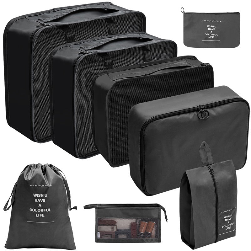 Travel Organizer Storage Bags Suitcase Packing Cubes Set_8