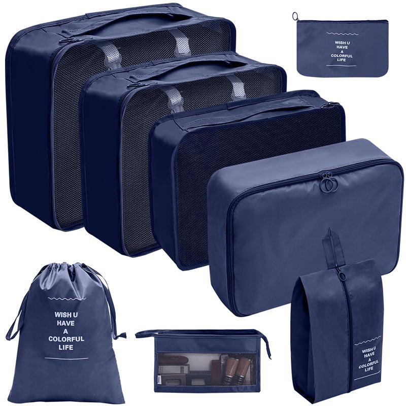 Travel Organizer Storage Bags Suitcase Packing Cubes Set_9