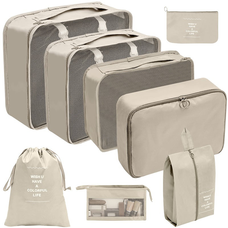 Travel Organizer Storage Bags Suitcase Packing Cubes Set_24