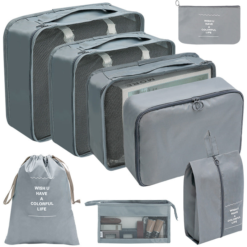 Travel Organizer Storage Bags Suitcase Packing Cubes Set_13