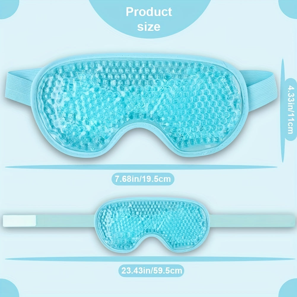 Cooling Eye Mask - Reusable Gel Eye Mask for Puffy Eyes and Migraines