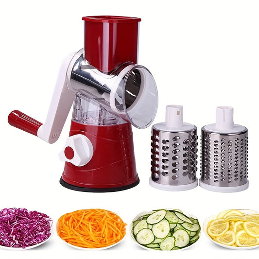 Multifunctional Vegetable Slicer and TableTop Drum Grater