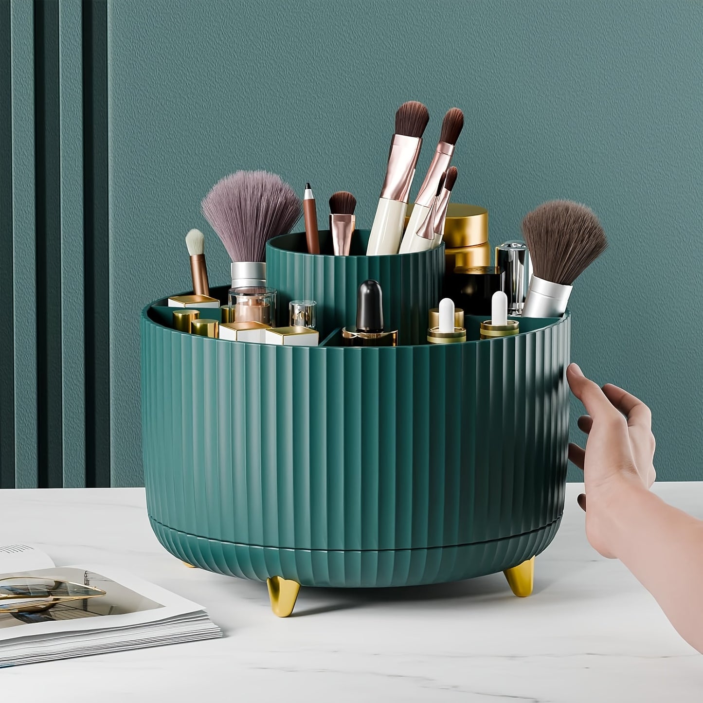 360° Rotating Makeup Organizer