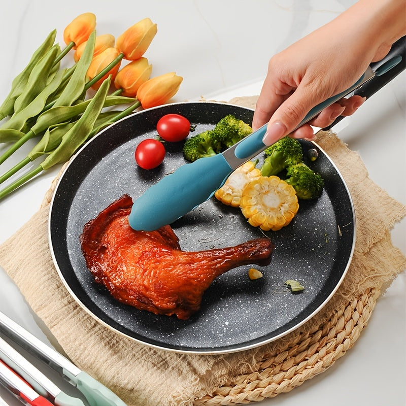 Silicone Kitchen Tongs - 22.86 Cm Heat Resistant BBQ Tool