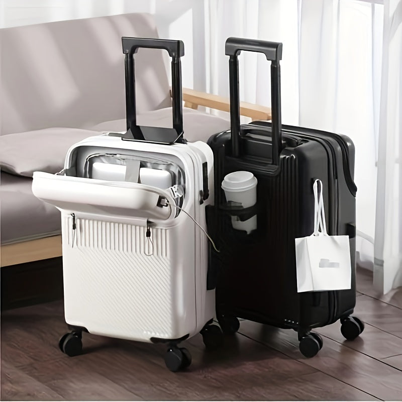 Premium Hard Side Carry-On Suitcase with Extra Tricks