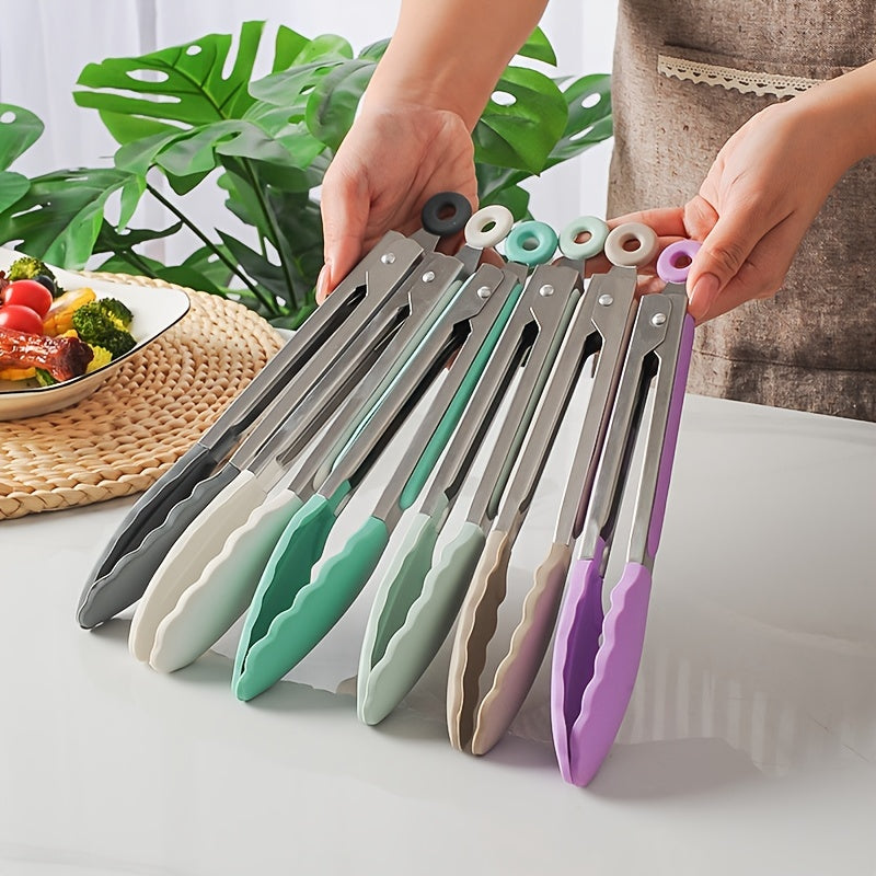 Silicone Kitchen Tongs - 22.86 Cm Heat Resistant BBQ Tool