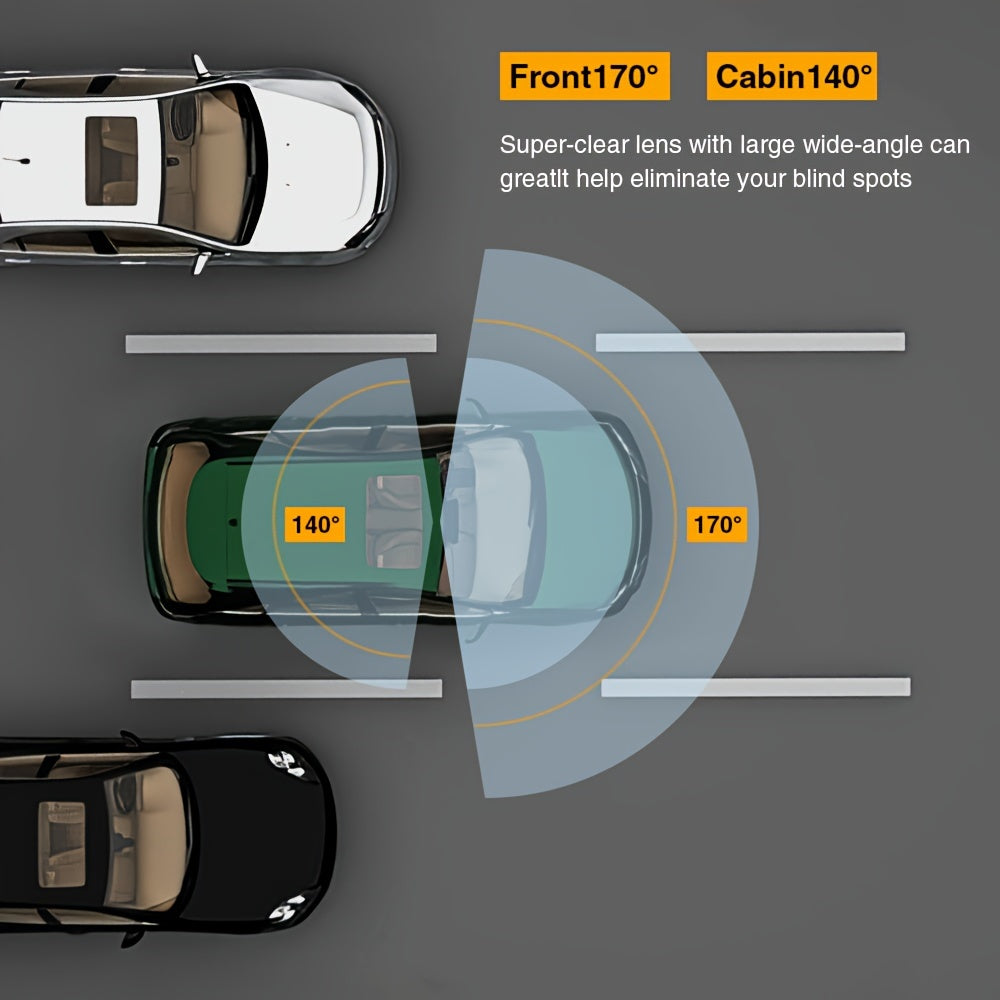 Dual Dash Cam with Infrared Night Vision