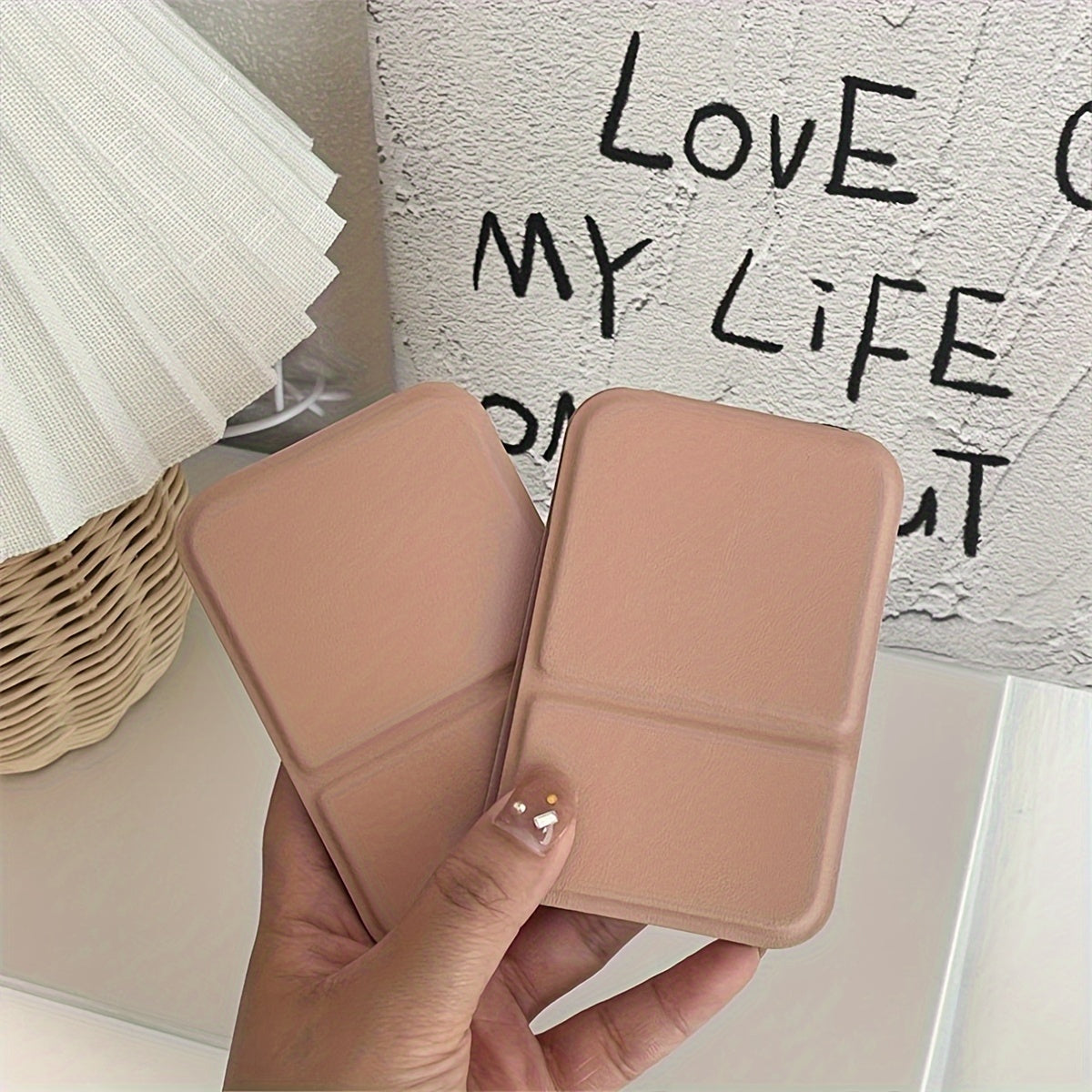 Elegant Foldable Mini Makeup Mirror