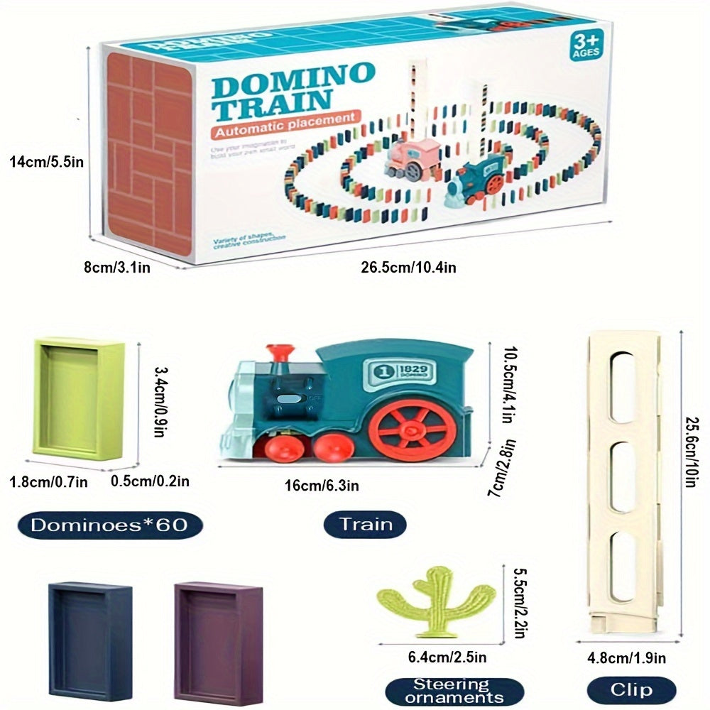 Fun and Educational Domino Rally Electric Train Set for Kids