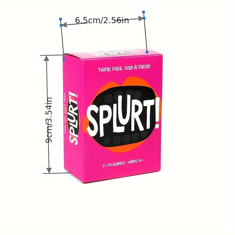 THINK Fast, Say It First! Splurt - Quick-Thinking Card Game