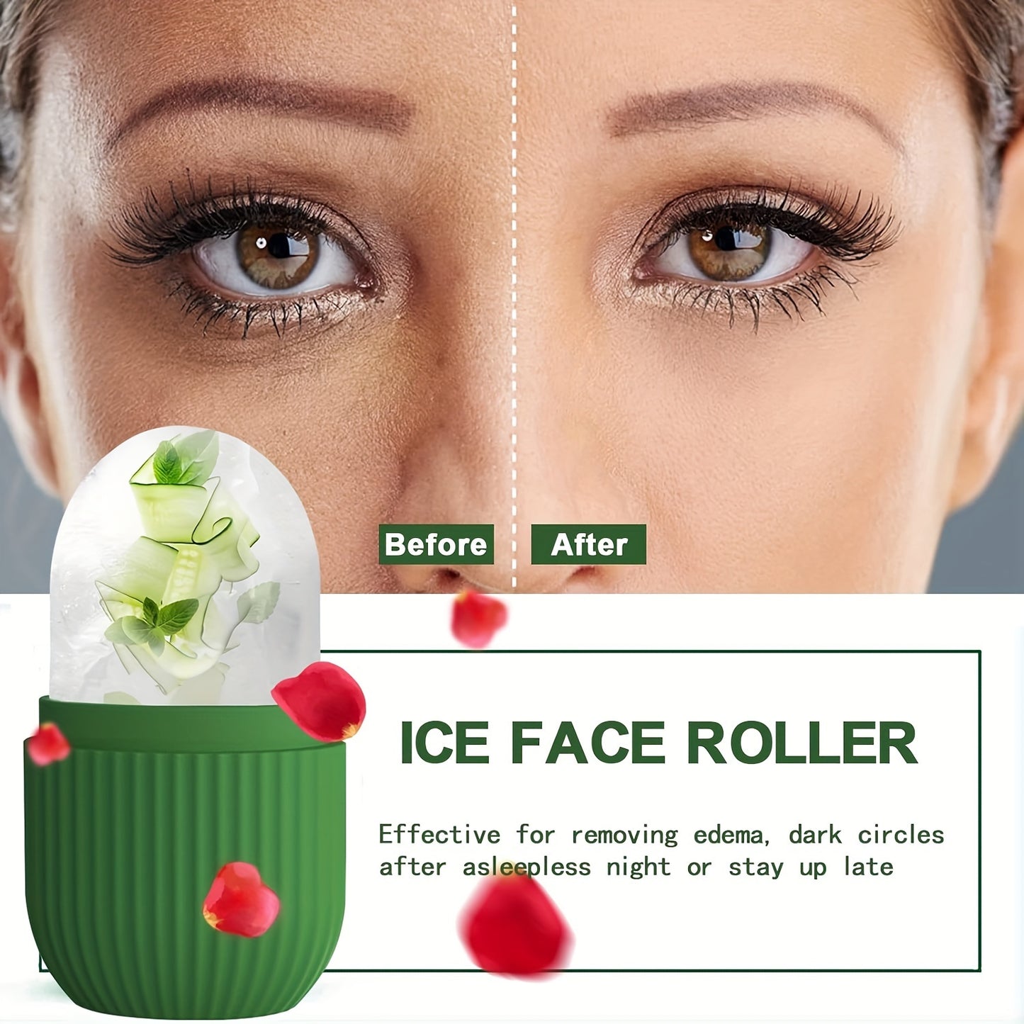 Ice Face Roller - Reusable Silicone Beauty Tool