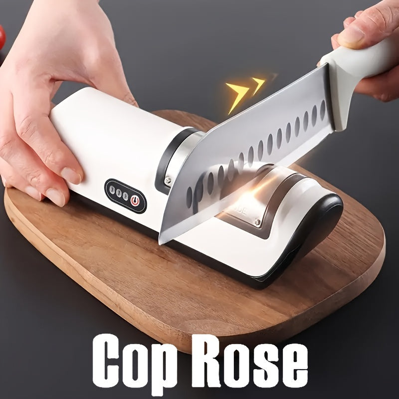 Cop Rose USB Rechargeable Electric Knife Sharpener