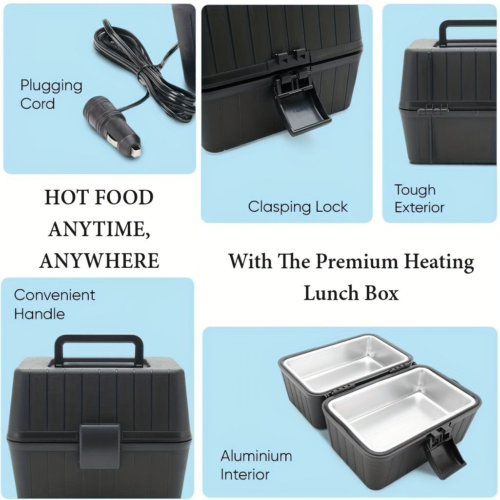 12V Heating Lunch Box 1.5 L - Black