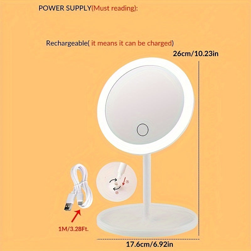 Circular LED Vanity Mirror