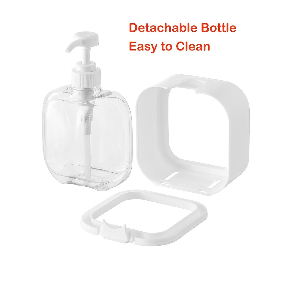 300/500ml Bathroom Soap Dispensers - Refillable Lotion, Shampoo & Shower Gel Holder