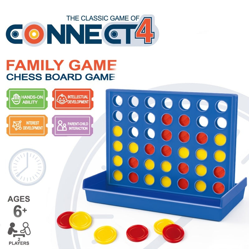 CONNECT 4 Board Game - Classic Four In A Row for Fun Family Play