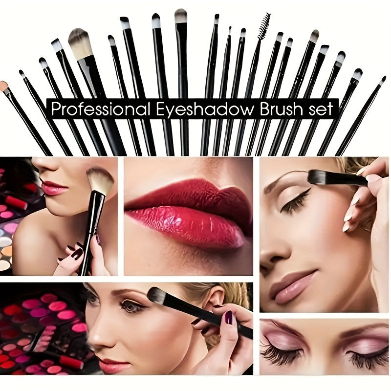 20pcs Luxe Makeup Brush Set - Professional & Beginner Kit