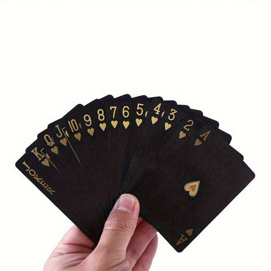 Colorful Black And Golden Poker Game Card Set