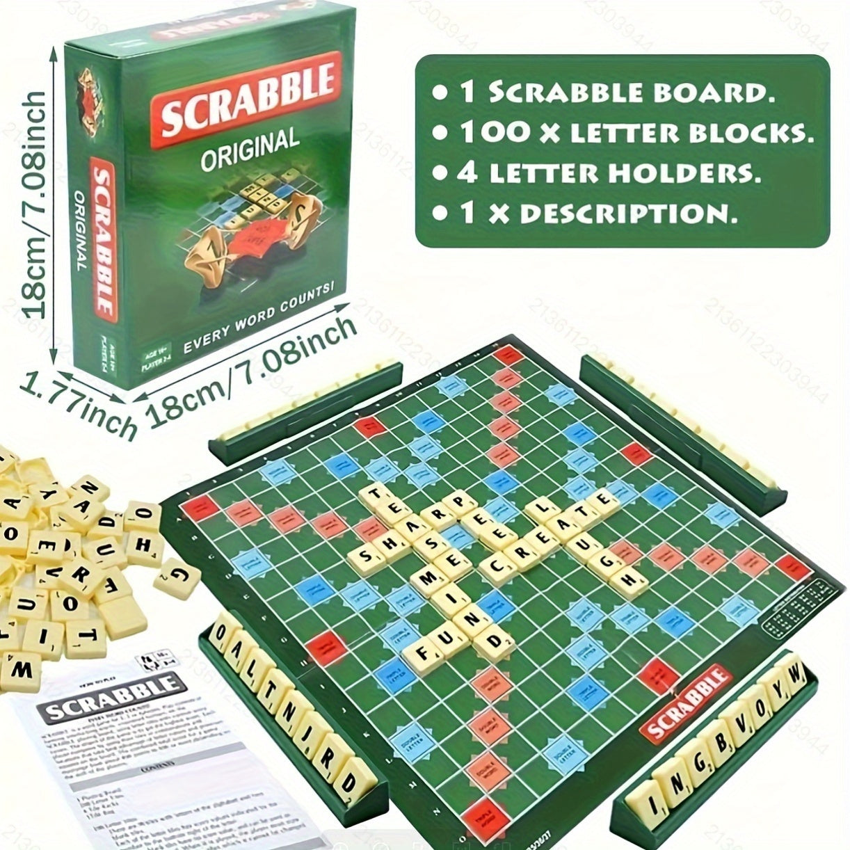 Classic Word Strategy Board Game - Standard Edition