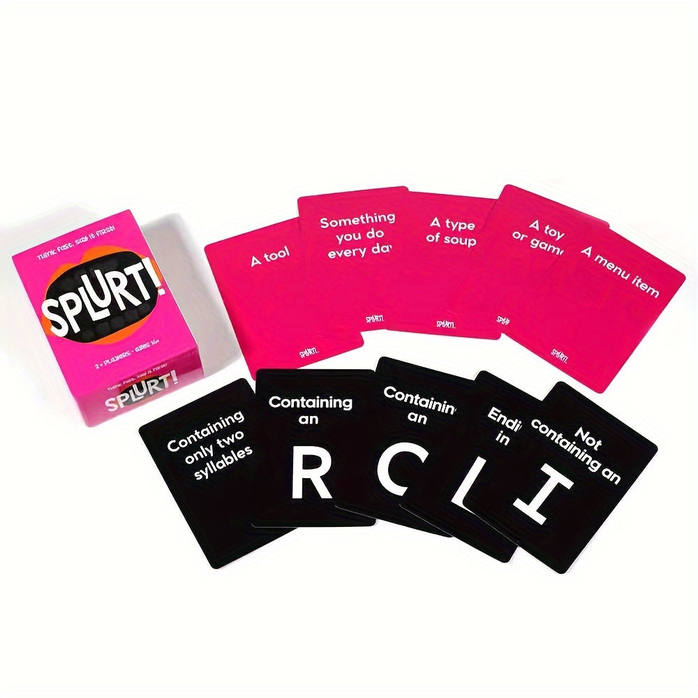 THINK Fast, Say It First! Splurt - Quick-Thinking Card Game