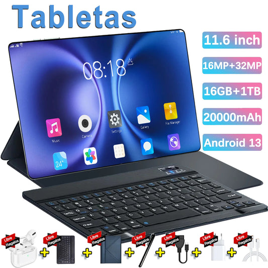 5G 11.6 Inch Android Tablet with Keyboard and Accessories