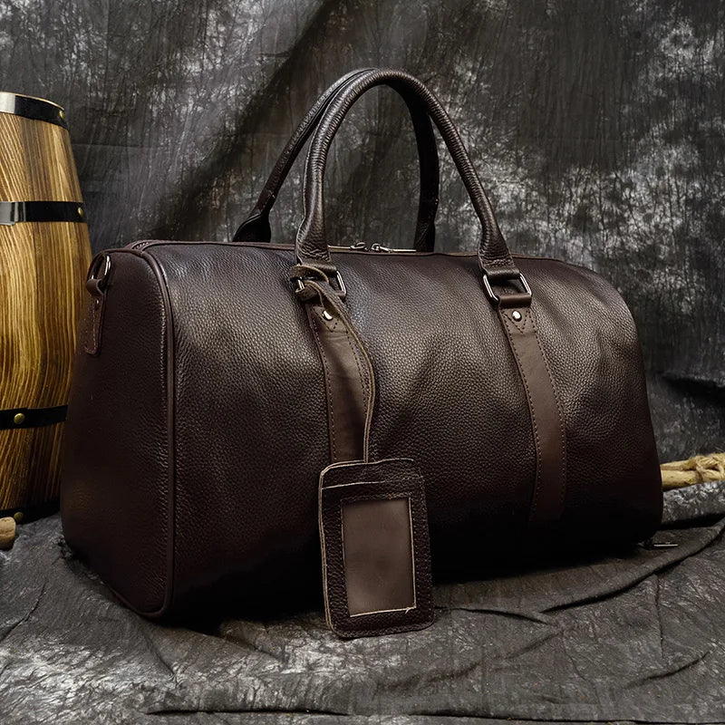 Luxury Genuine Leather Travel Bag