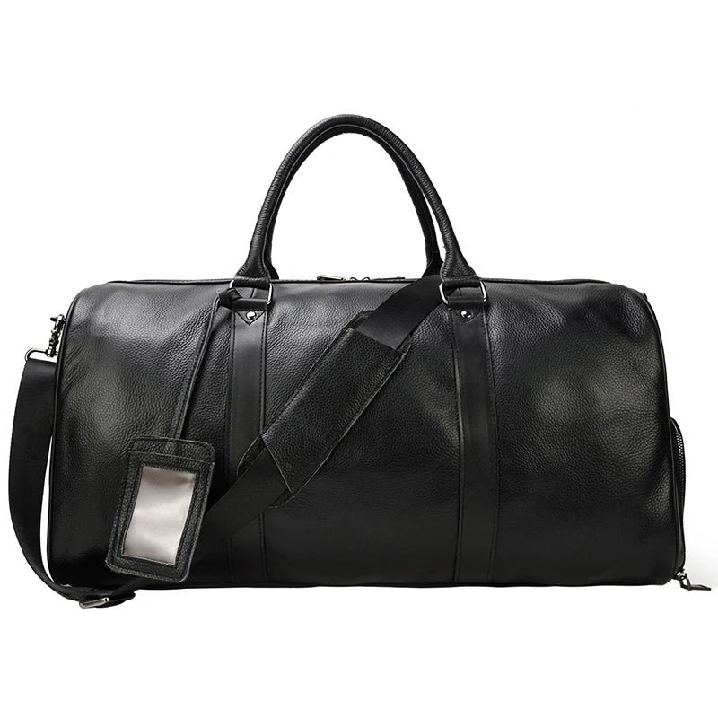 MAHEU Leather Travel Bag