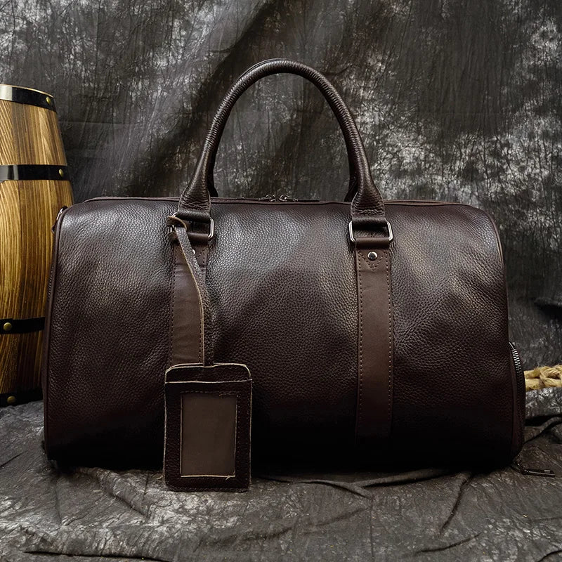 Luxury Genuine Leather Travel Bag