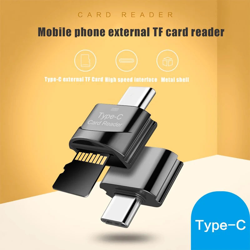 USB 3.0 Type C Card Reader - USB-C TF Micro SD OTG Adapter