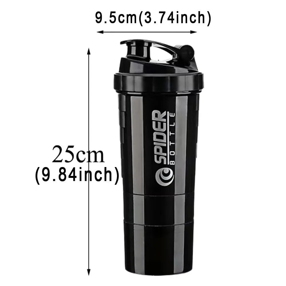 3 Layer Shaker Protein Bottle