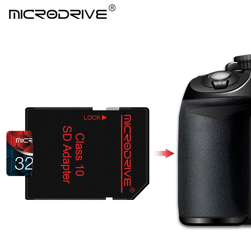 MicroDrive Micro TF SD Card - 16GB, 32GB, 64GB, 128GB